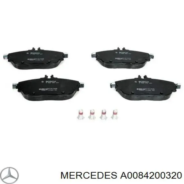 Колодки Mercedes A0084200320 цена, от 140.04 USD