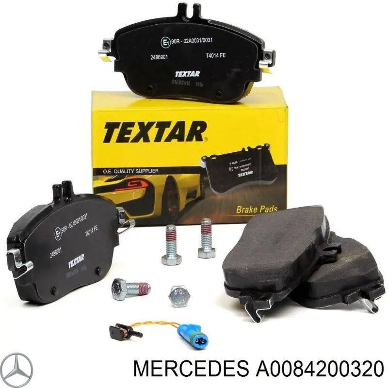 Купить A0084200320 Mercedes Колодки тормозные