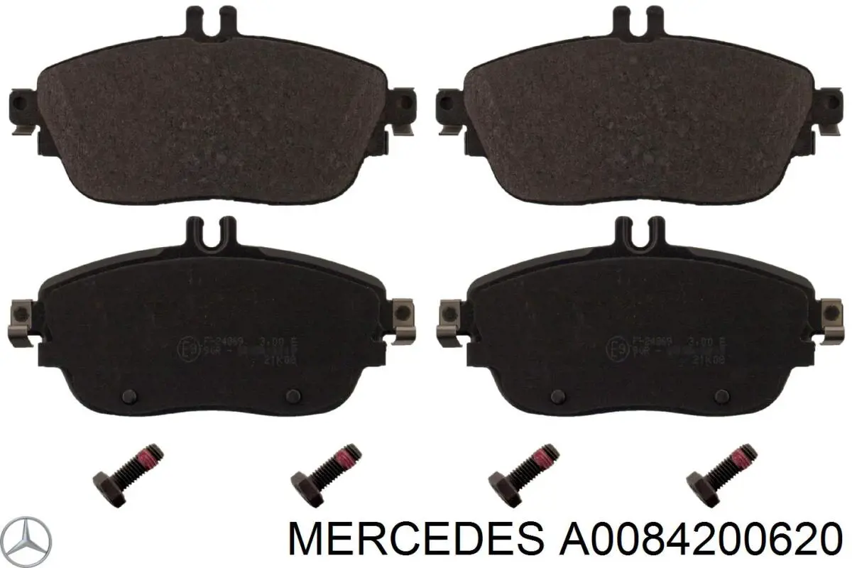 Передние тормозные колодки A0084200620 Mercedes