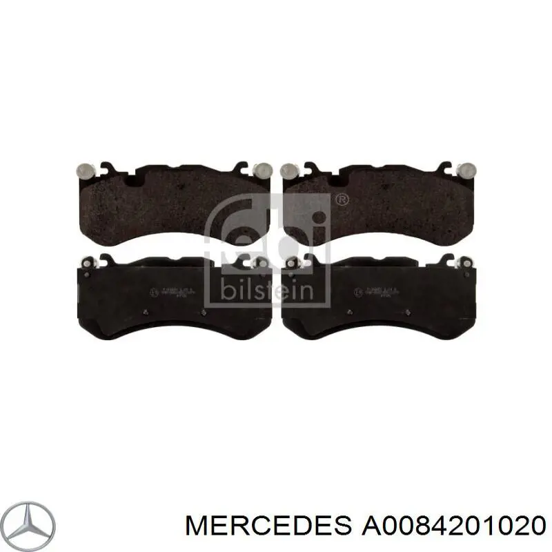 Купить A0084201020 Mercedes Колодки тормозные