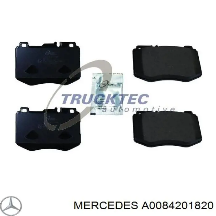 A0084201820 Mercedes sapatas do freio dianteiras de disco