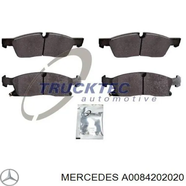 Колодки Mercedes A0084202020 цена, от 325.83 USD