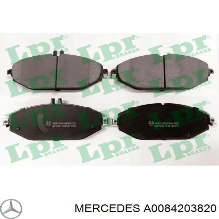 A0084203820 Mercedes колодки тормозные передние дисковые