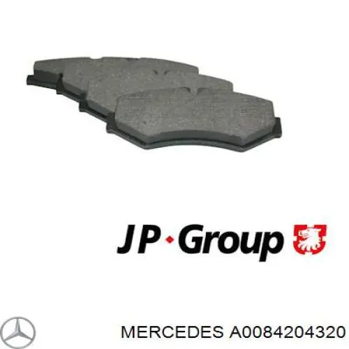 Колодки дисковые  Mercedes A0084204320 цена, от 28.51 USD