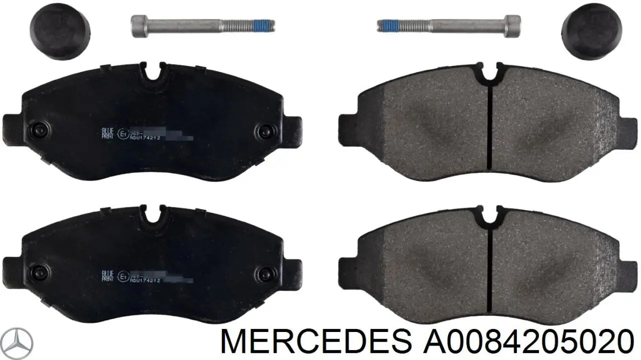 Передние тормозные колодки A0084205020 Mercedes