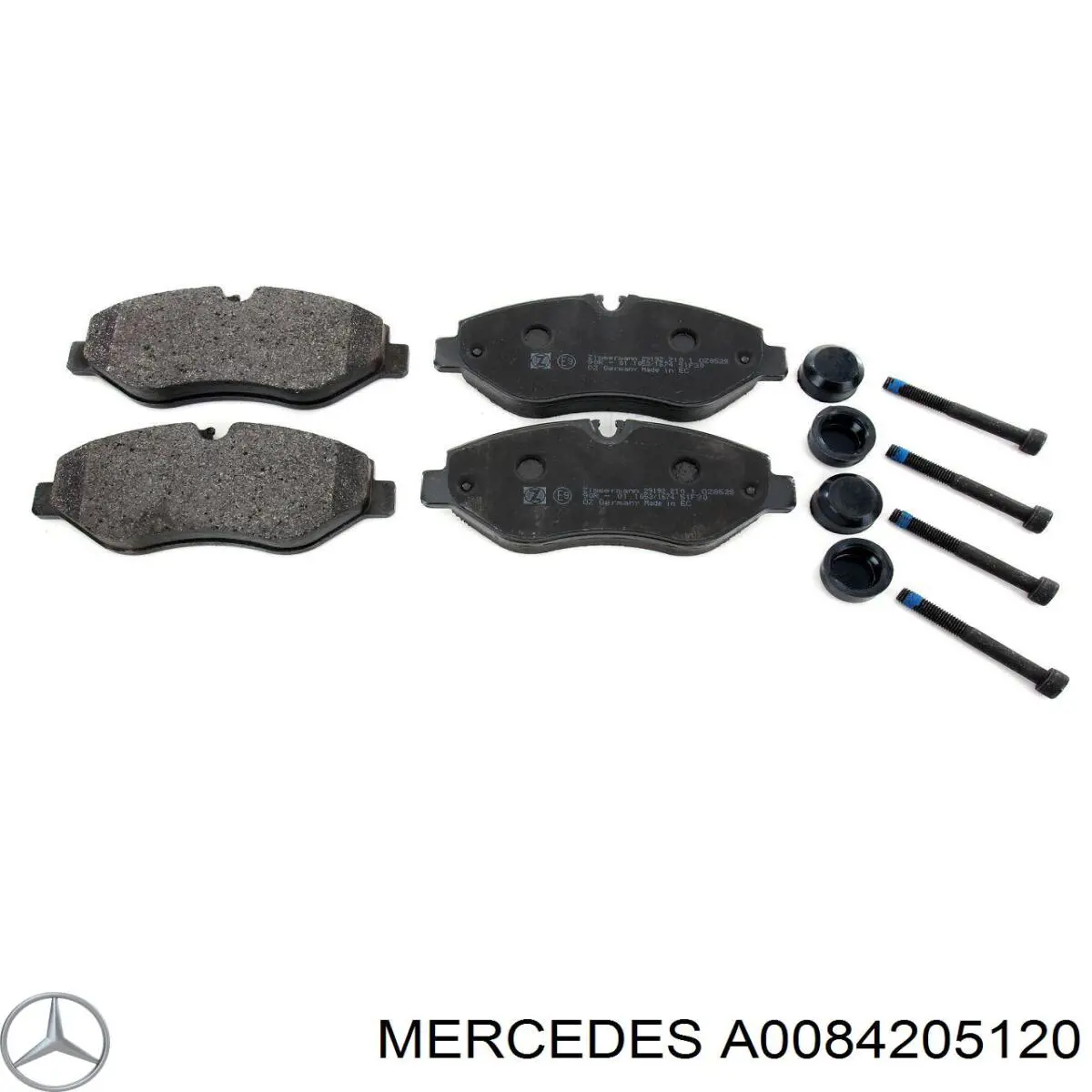 Задние тормозные колодки A0084205120 Mercedes