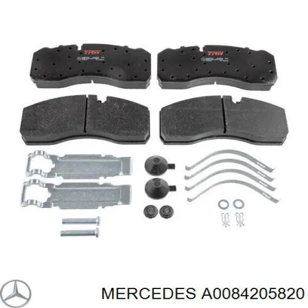 A0084205820 Mercedes колодки тормозные передние дисковые