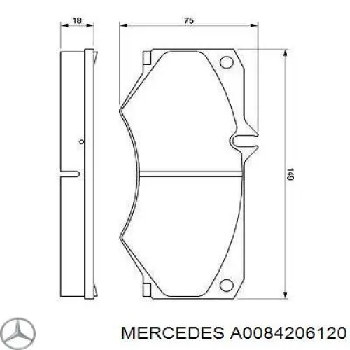  A0084206120 Mercedes