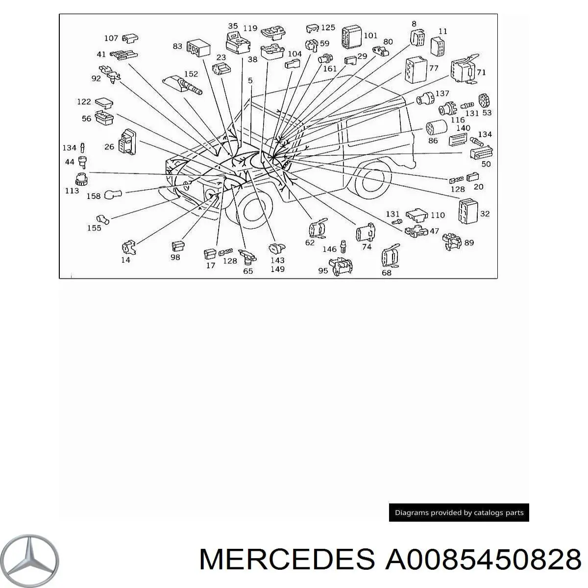 85450928 Mercedes Разъем (фишка) регулятор фаз газораспределения