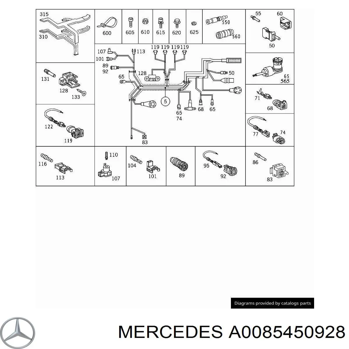 A0085450928 Mercedes 