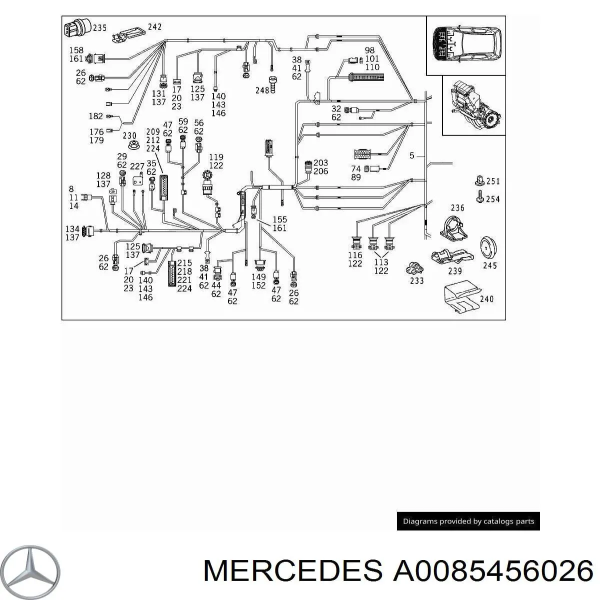  Mercedes A0085456026 цена, от 5.42 USD