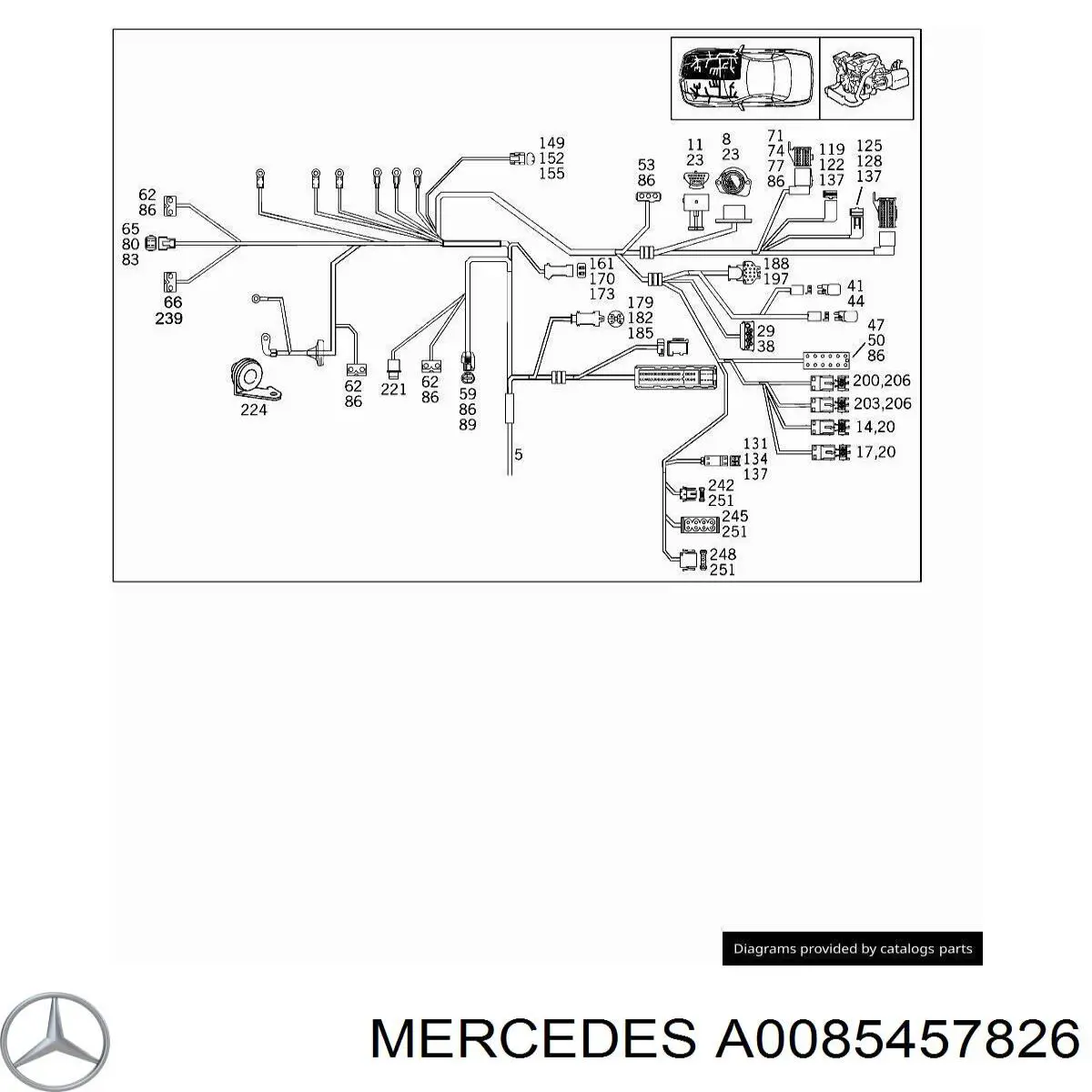  Mercedes A0085457826 цена, от 6.03 USD