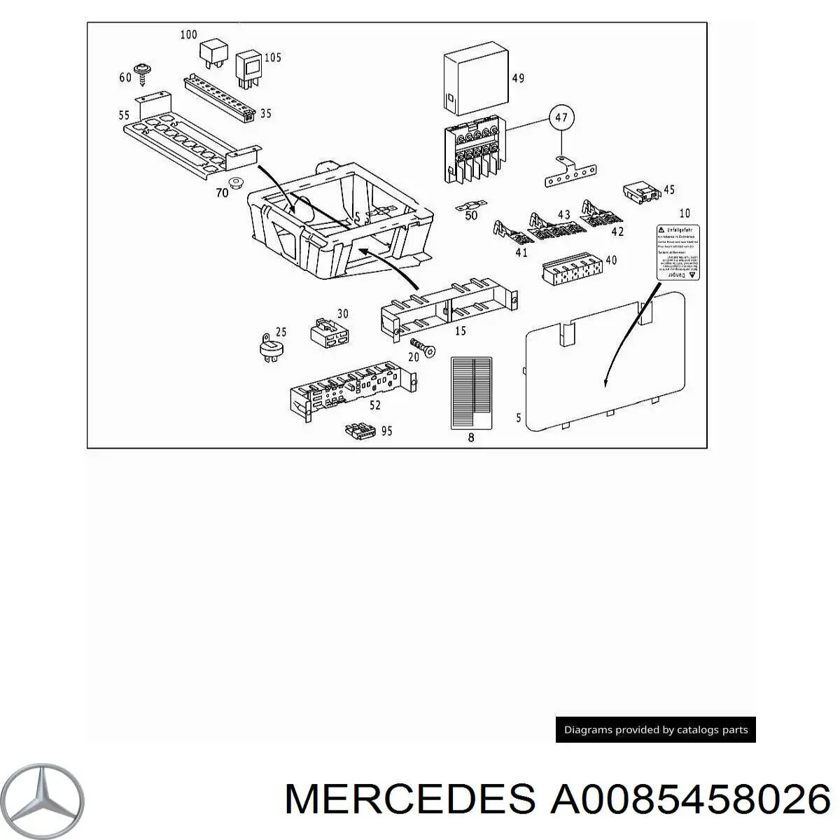  Mercedes A0085458026 цена, от 2.59 USD