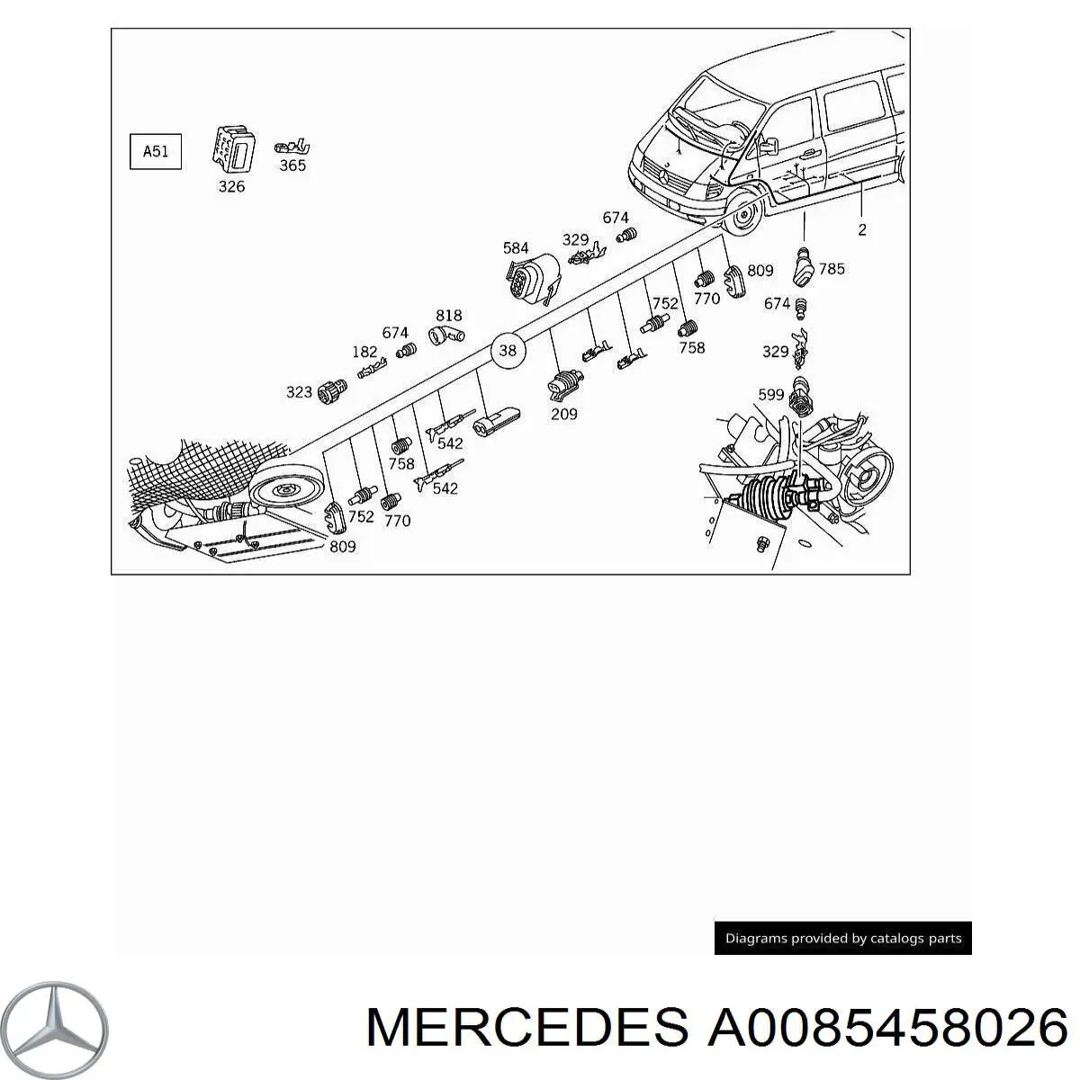 Купить A0085458026 Mercedes 