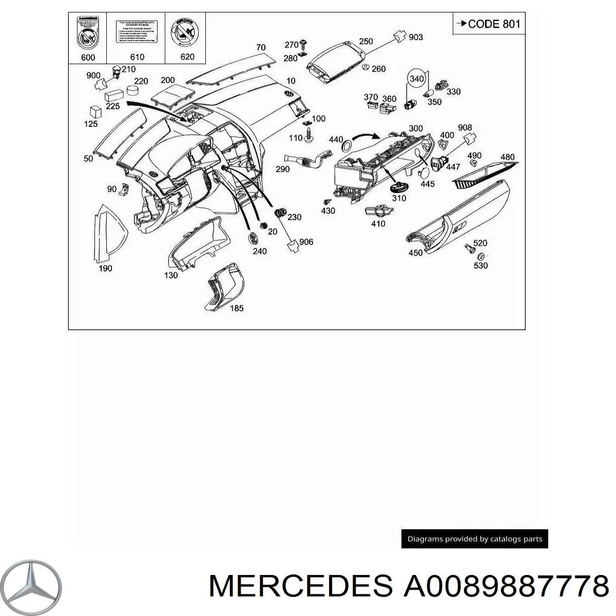 A0089887778 Mercedes 