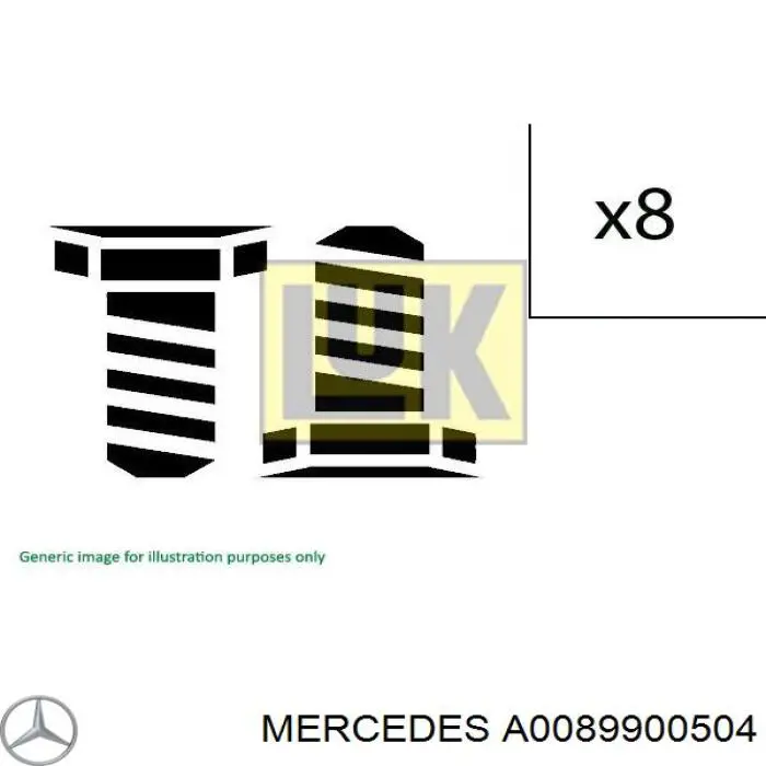  A0089900504 Mercedes