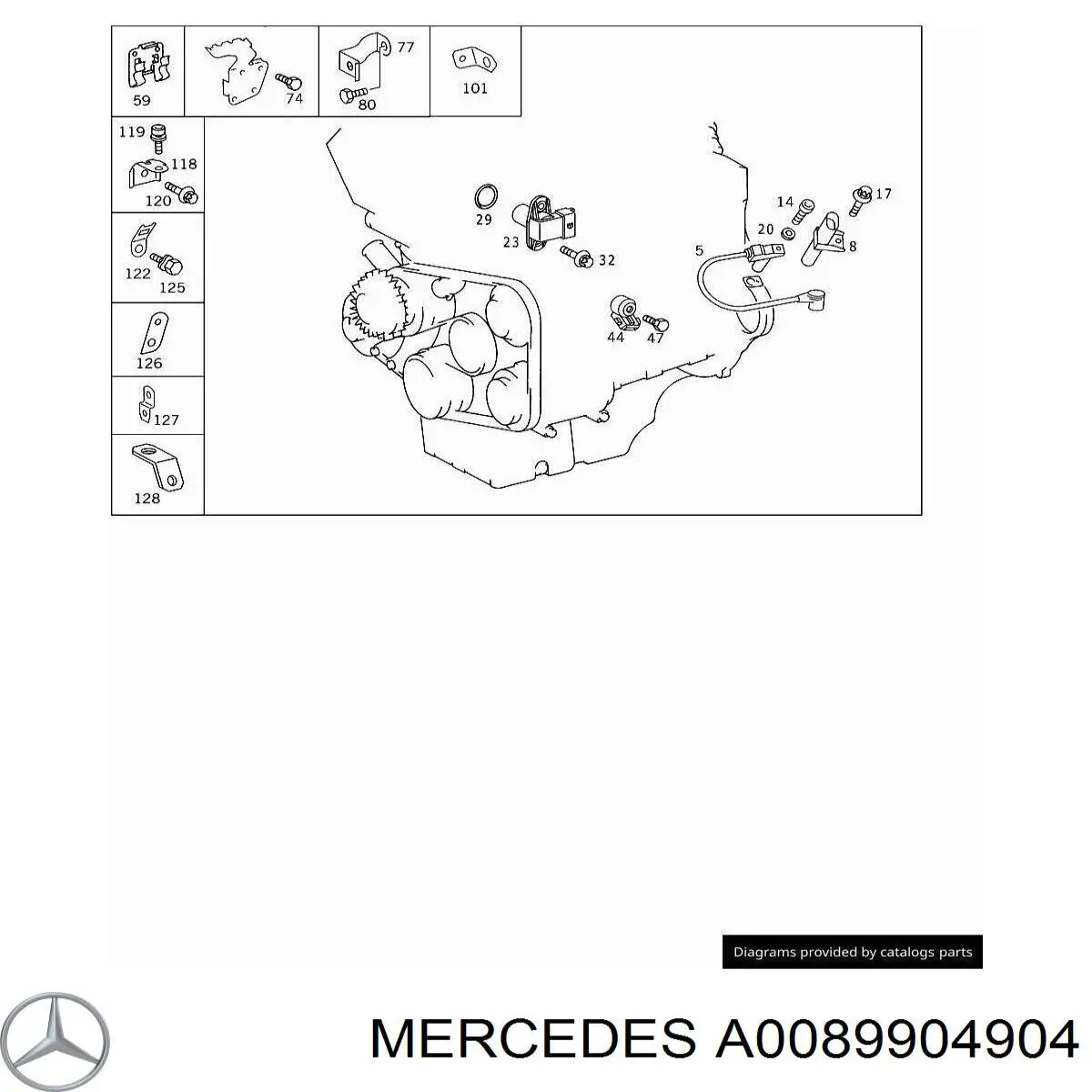 A0089904904 Mercedes 