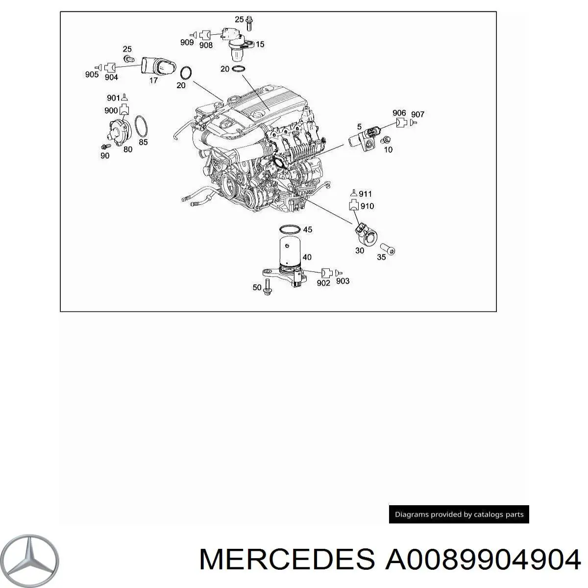  Mercedes A0089904904 цена, от 11.28 USD