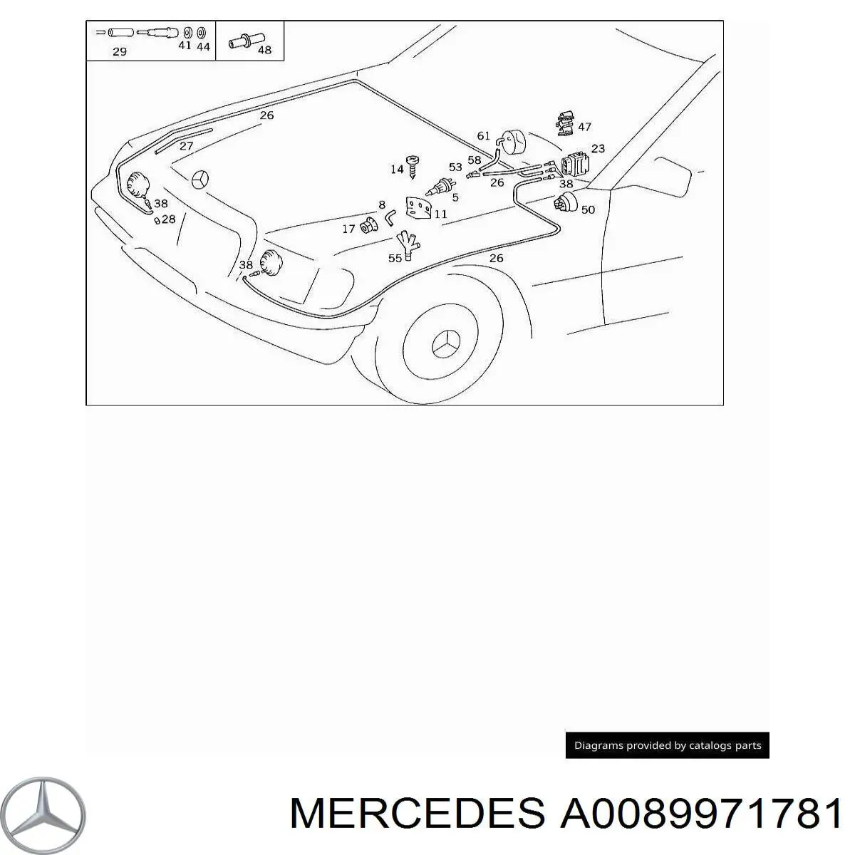  Mercedes A0089971781 цена, от 6.33 USD