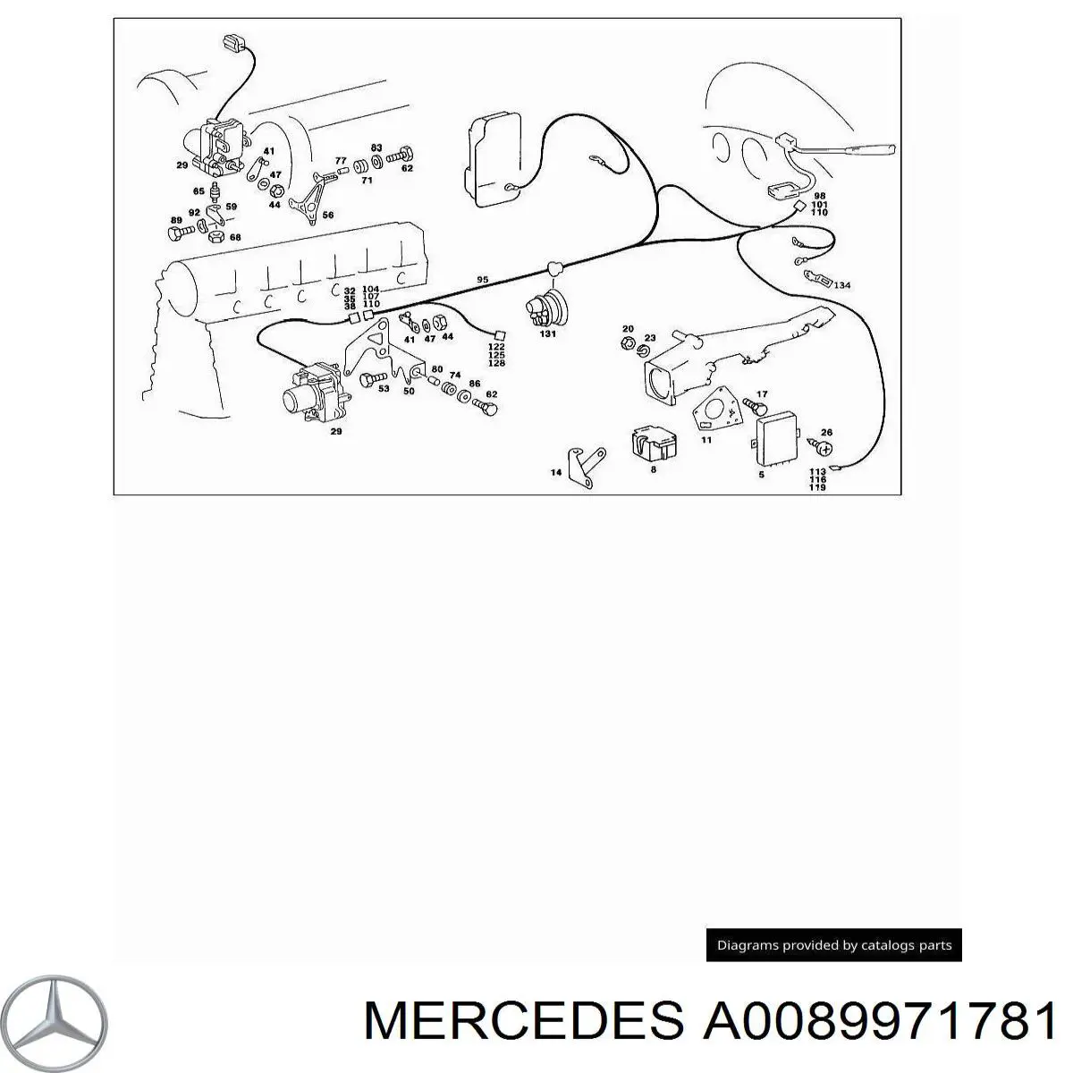 Купить A0089971781 Mercedes 