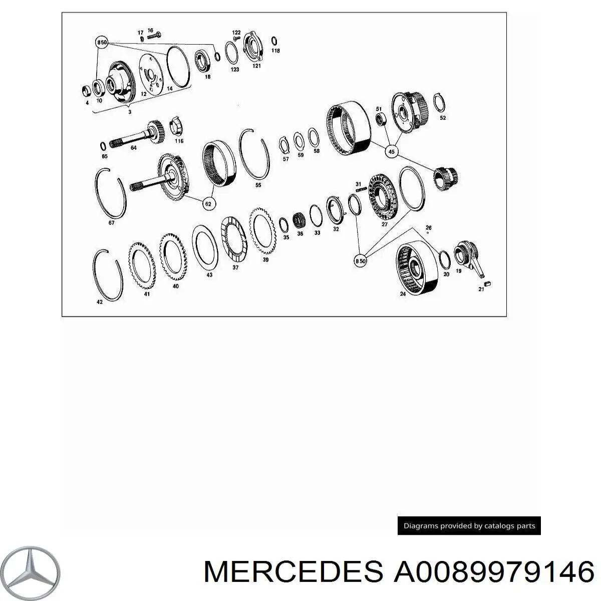 A0089979146 Mercedes Сальник АКПП/КПП входного/первичного вала