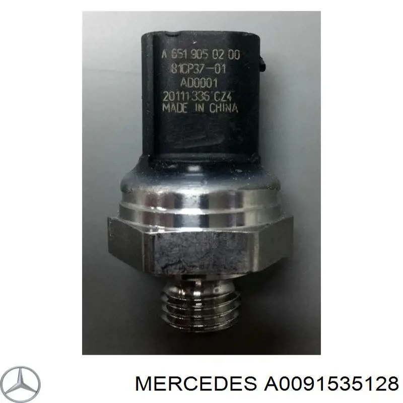 A0091535128 Mercedes sensor de pressão dos gases de escape