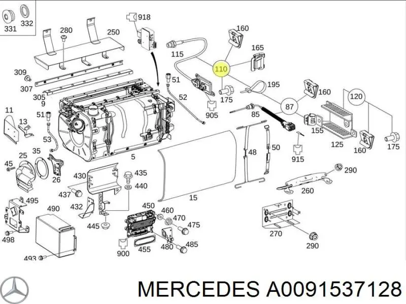 A0091537128 Mercedes 