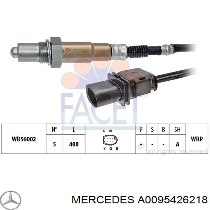 Купить A0095426218 Mercedes Датчик кислорода до катализатора