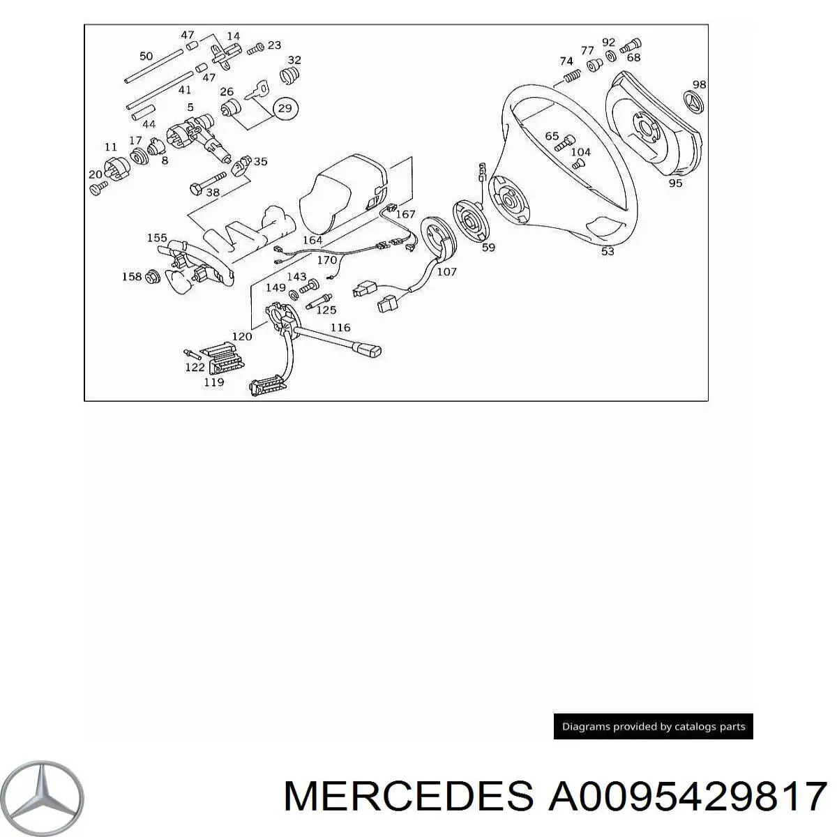 Датчик поворота руля Mercedes E универсал (T124) (1985 - 1993) цена, от 136.70 USD