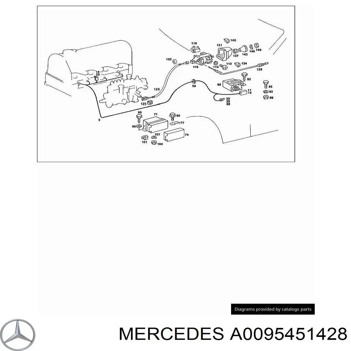 Купить A0095451428 Mercedes 
