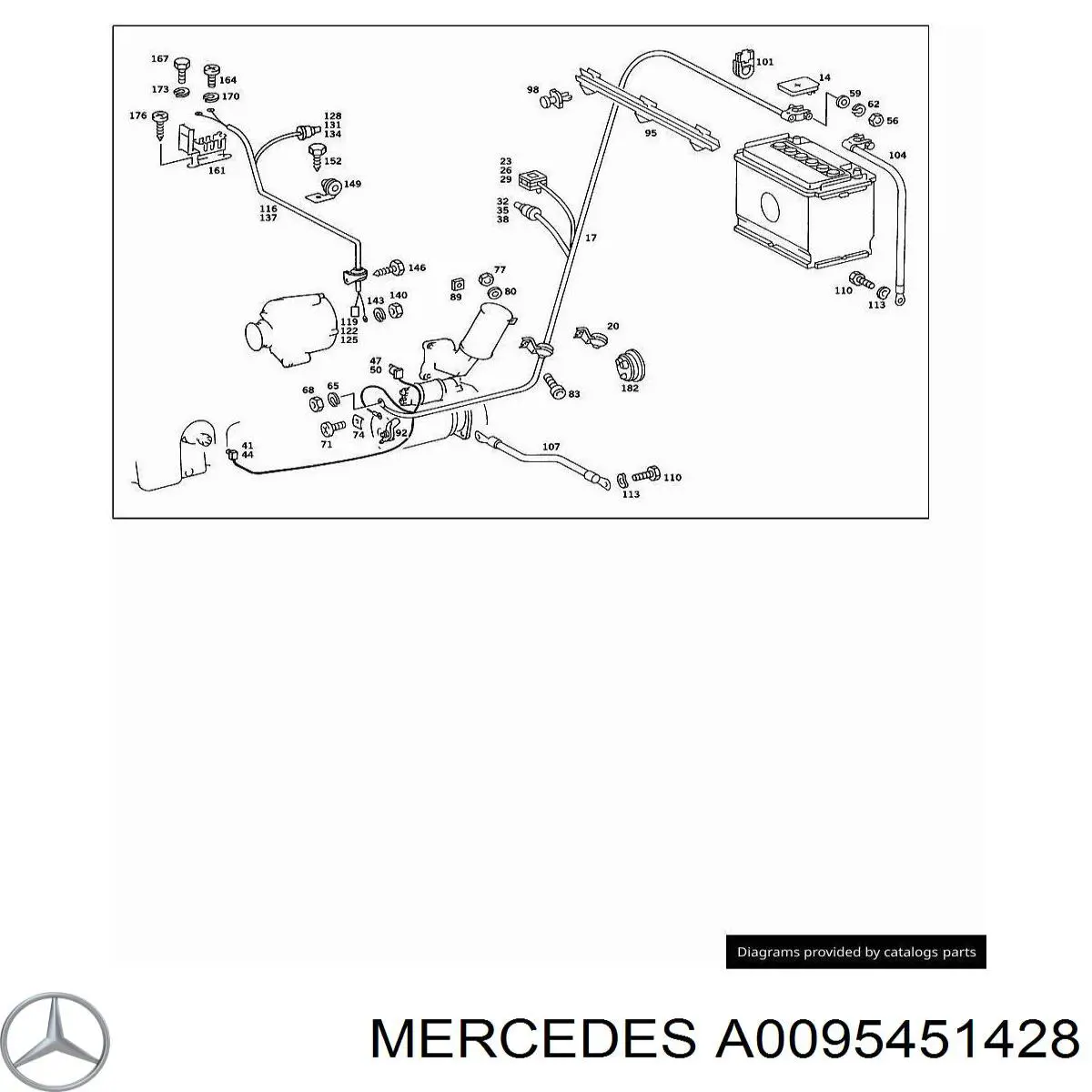  Mercedes A0095451428 цена, от 4.51 USD