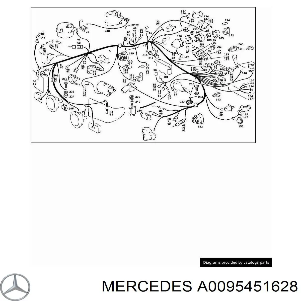  Mercedes A0095451628 цена, от  