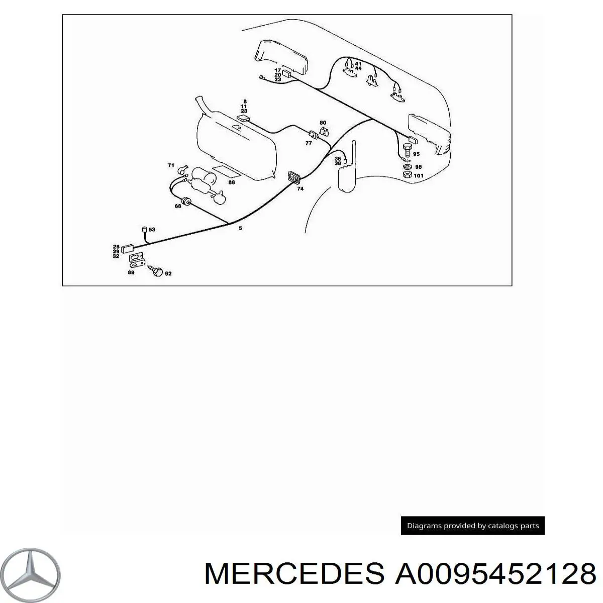  Mercedes A0095452128 цена, от 9.00 USD