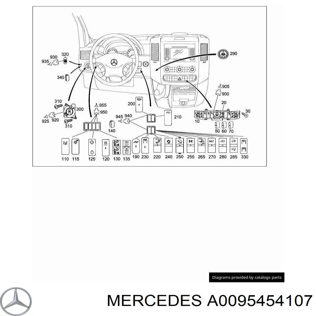 A0095454107 Mercedes 