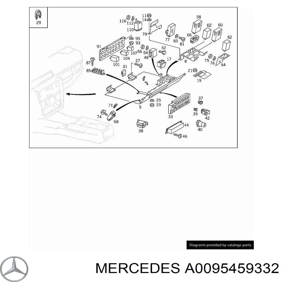 A0095459332 Mercedes 