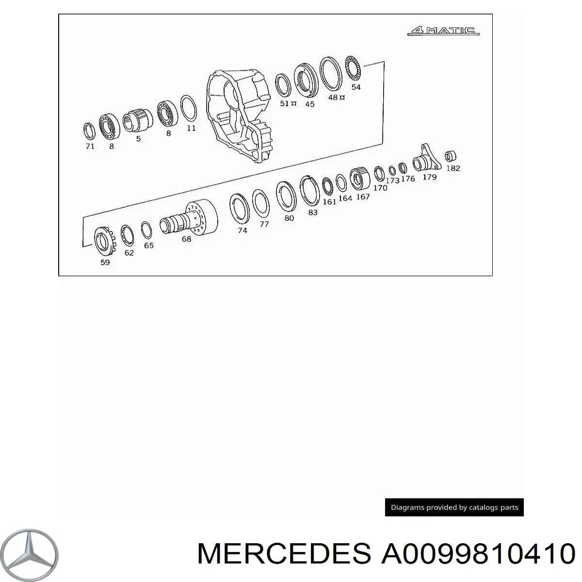 Подшипник КПП A0099810410 Mercedes