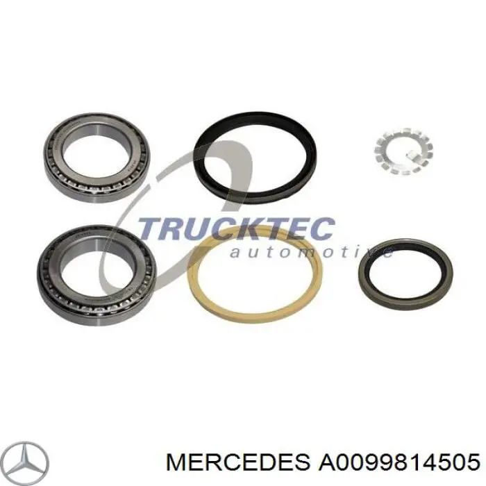 Комплект подшипника ступицы колеса Mercedes A0099814505 цена, от 17.80 USD