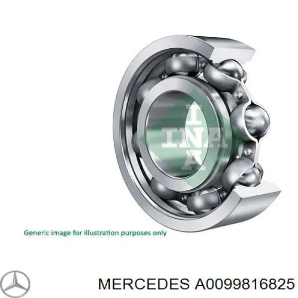 A0099816825 Mercedes Подшипник вторичного вала КПП
