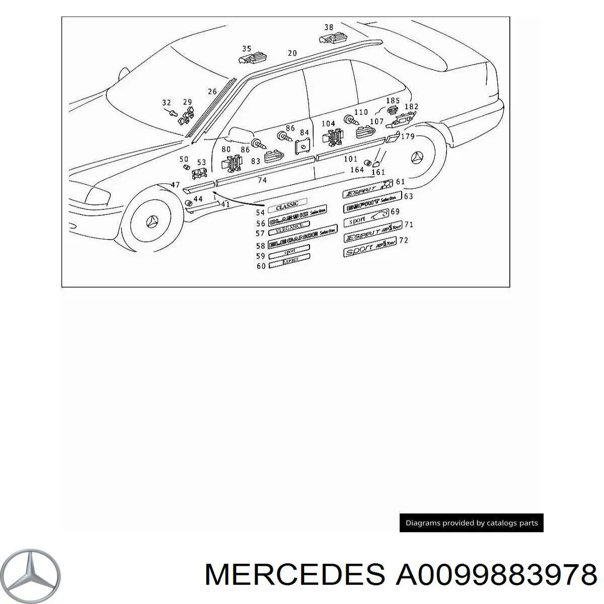 A0099883978 Mercedes 