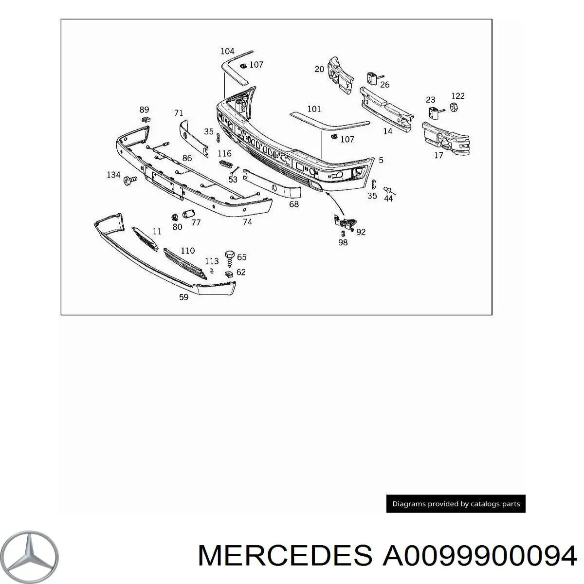 A0099900094 Mercedes 