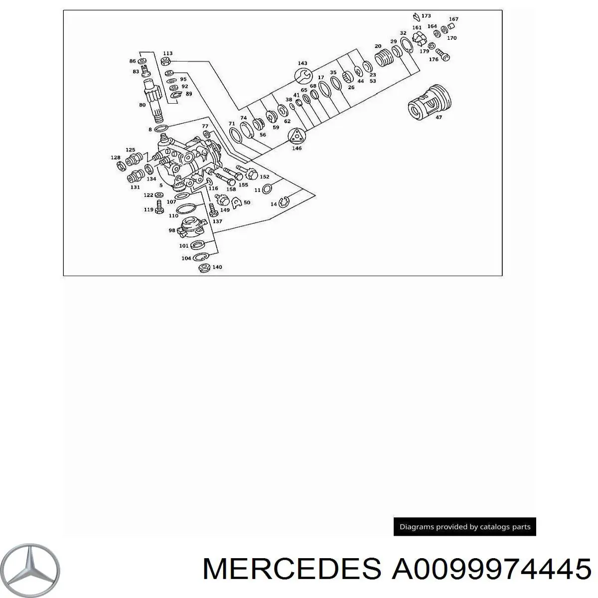  Mercedes A0099974445 цена, от 4.37 USD