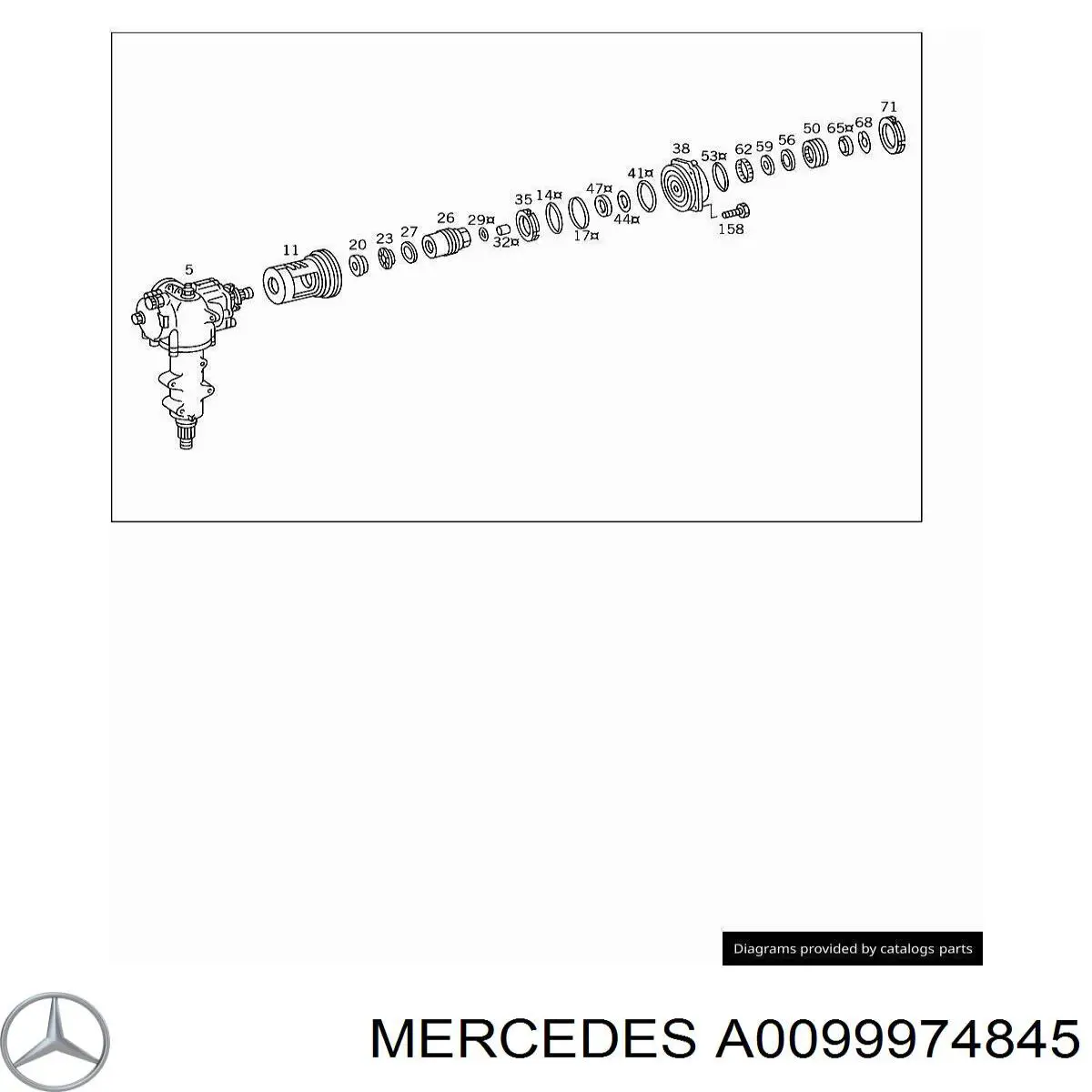 Mercedes A0099974845 цена, от 7.28 USD