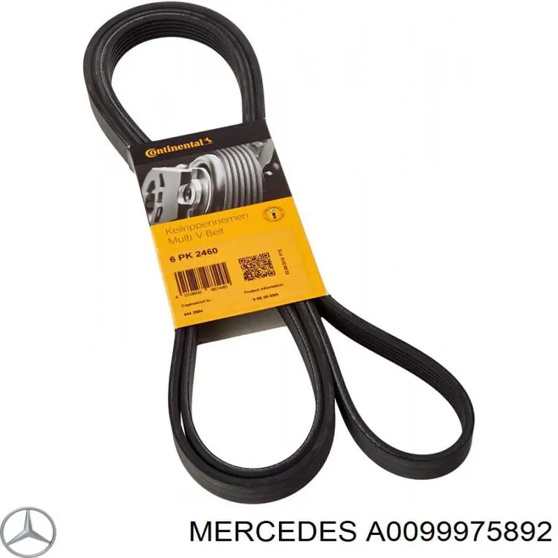 A0099975892 Mercedes ремень генератора