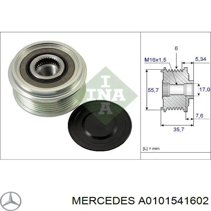 Купить A0101541602 Mercedes Генератор