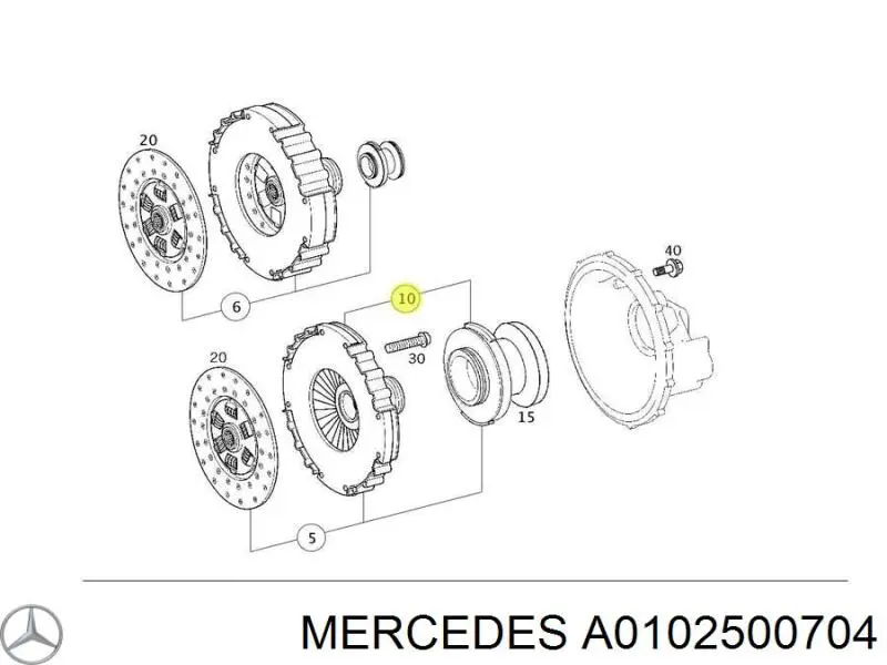  A0102500704 Mercedes