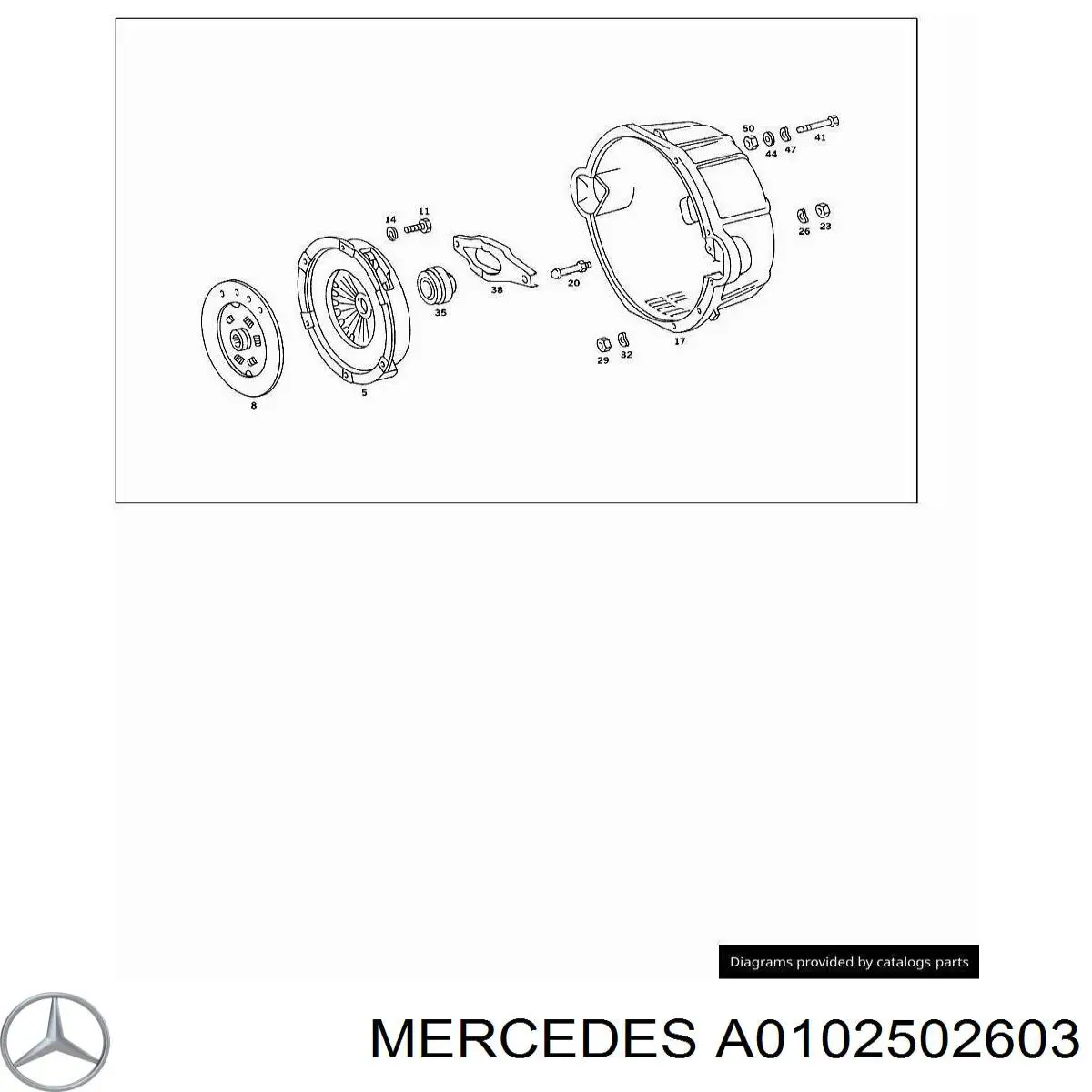 Диск сцепления 0022501603 Mercedes