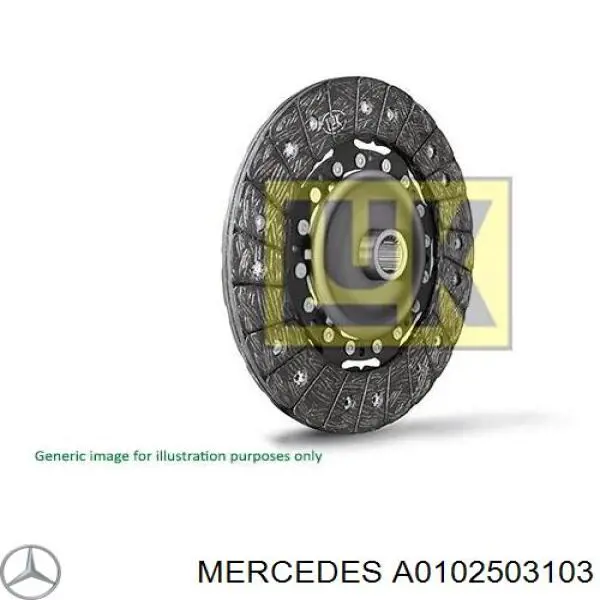 A0102503103 Mercedes Диск сцепления ведомый