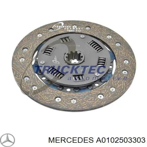 Диск сцепления A0102503303 Mercedes