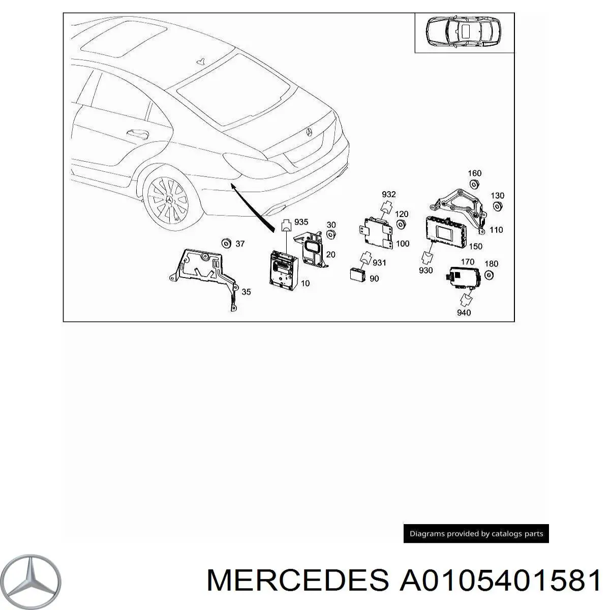 A0105401581 Mercedes 