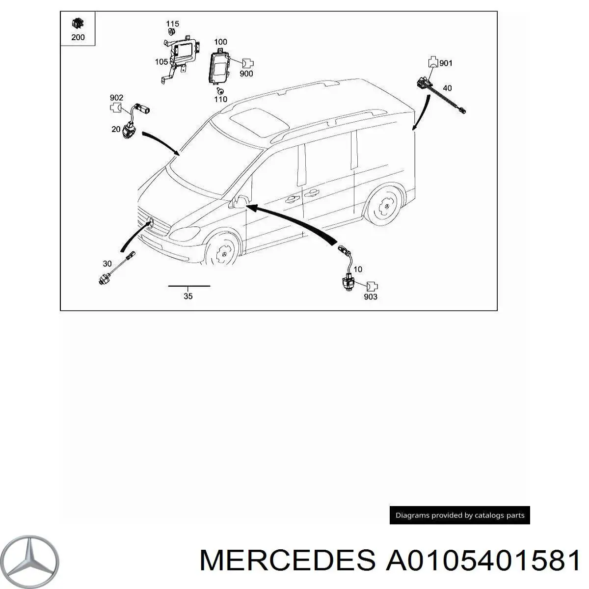  Mercedes A0105401581 цена, от 6.35 USD
